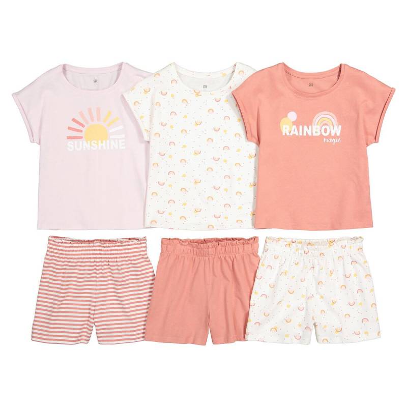 3er-pack Kurzpyjamas Mädchen Rosa 114 von La Redoute Collections