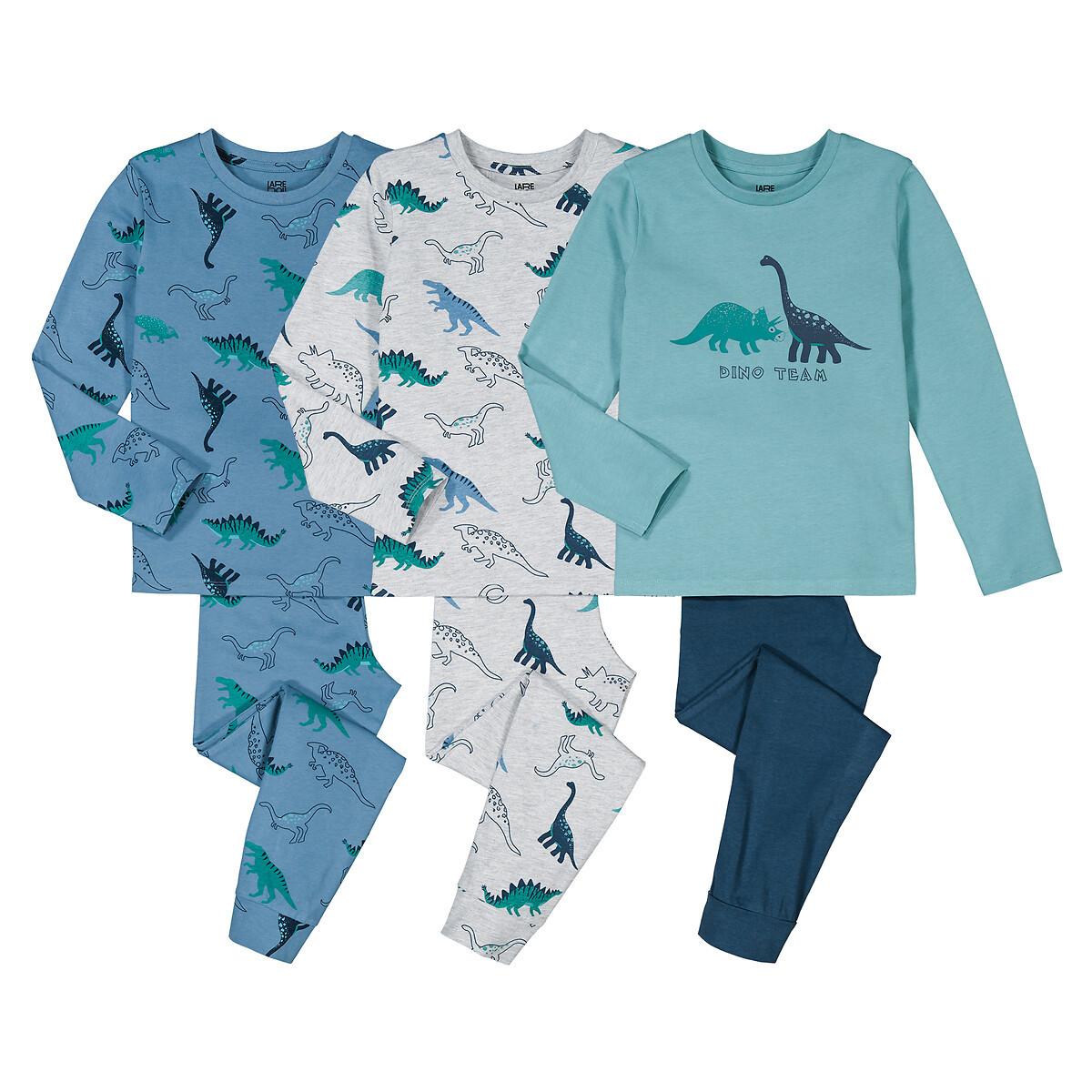 3er-pack Pyjamas Mit Dinosauriern Jungen Blau 114 von La Redoute Collections