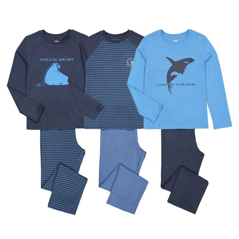 3er-pack Pyjamas Mit Orka Jungen Blau 114 von La Redoute Collections