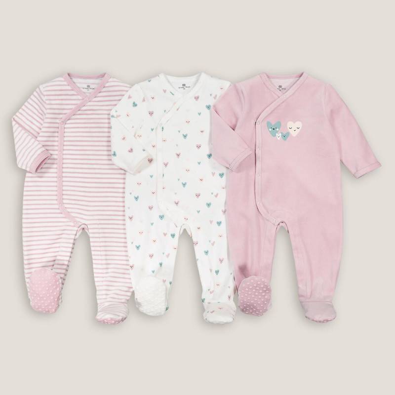 3er-pack Samt-strampler Unisex Weiss 18M von La Redoute Collections