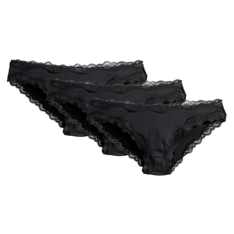 3er-pack Slips Damen Schwarz 33/34 von La Redoute Collections