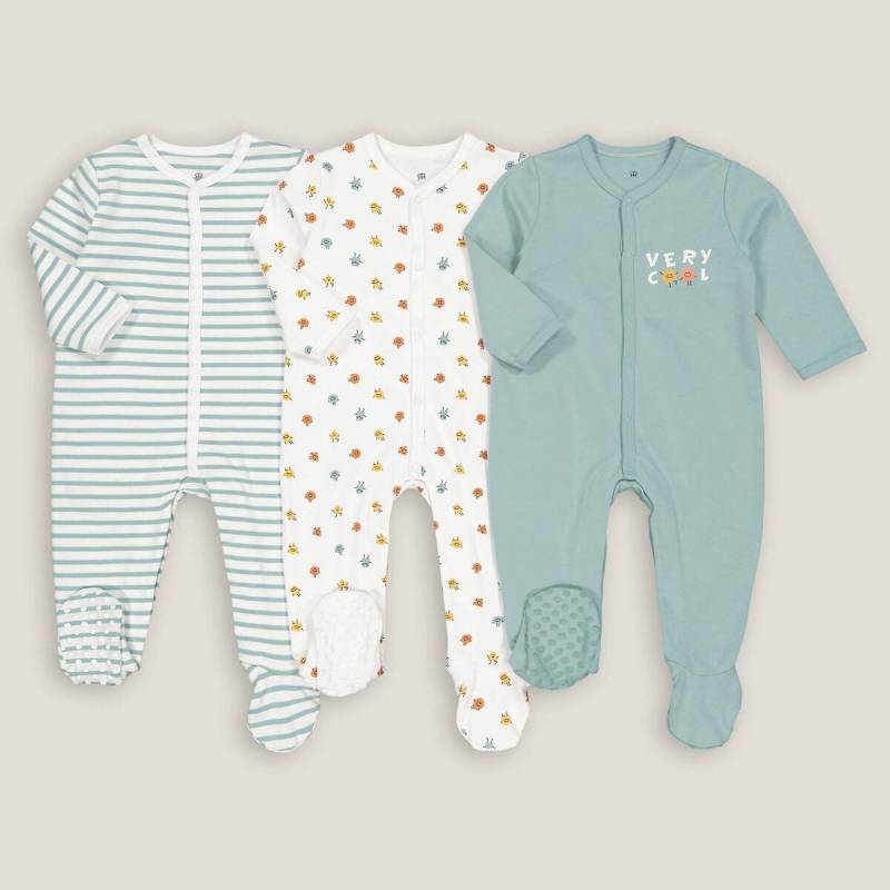 3er-pack Strampler Aus Baumwolle Unisex Blau 12 mese von La Redoute Collections