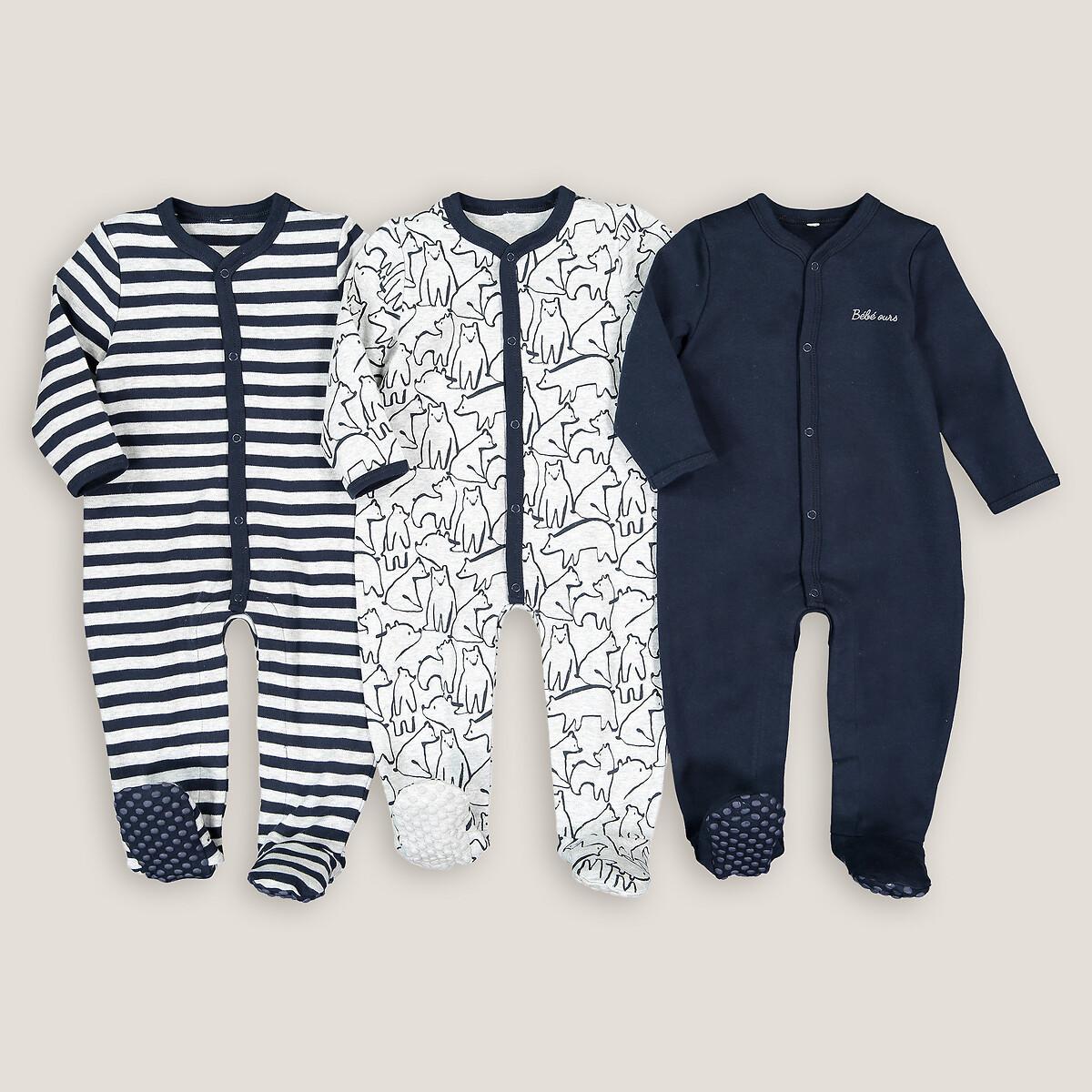 3er-pack Strampler Aus Baumwolle Unisex Grau 0-3M von La Redoute Collections