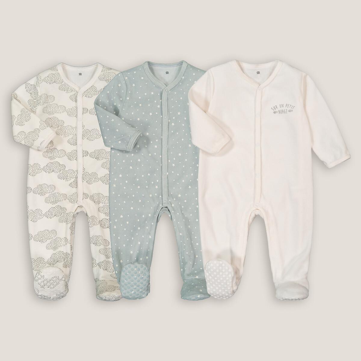 3er-pack Strampler Aus Samt Unisex Beige 3 mesi von La Redoute Collections