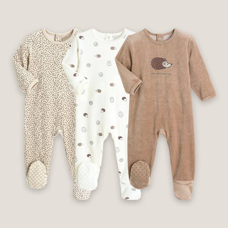 3er-pack Strampler Unisex Beige 0-3M von La Redoute Collections