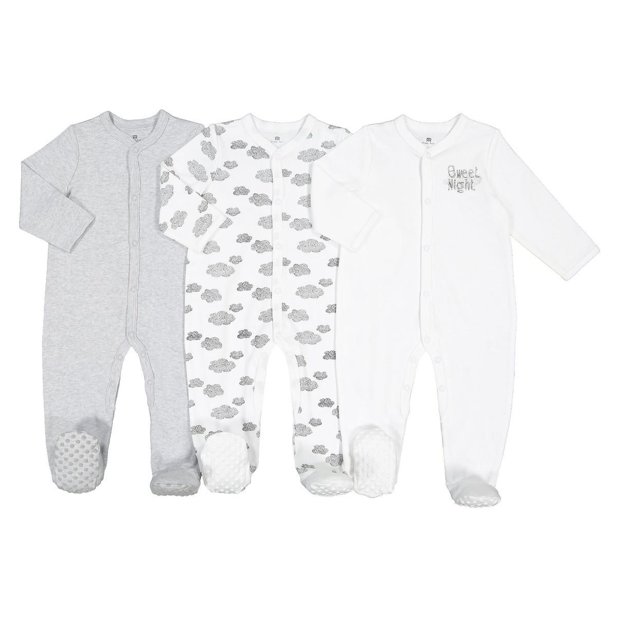 3er-pack Strampler Unisex Grau 0-3M von La Redoute Collections