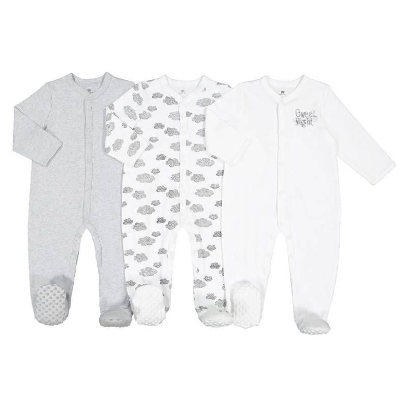 3er-pack Strampler Unisex Grau 3 mesi von La Redoute Collections