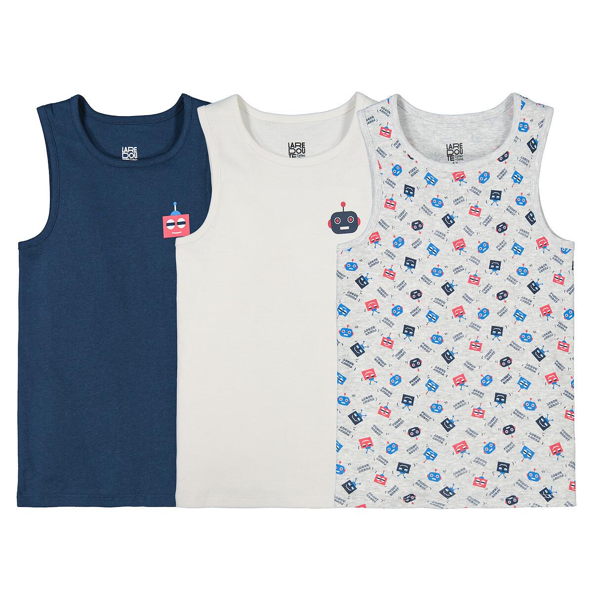 3er-pack Tanktops Jungen Blau 126 von La Redoute Collections