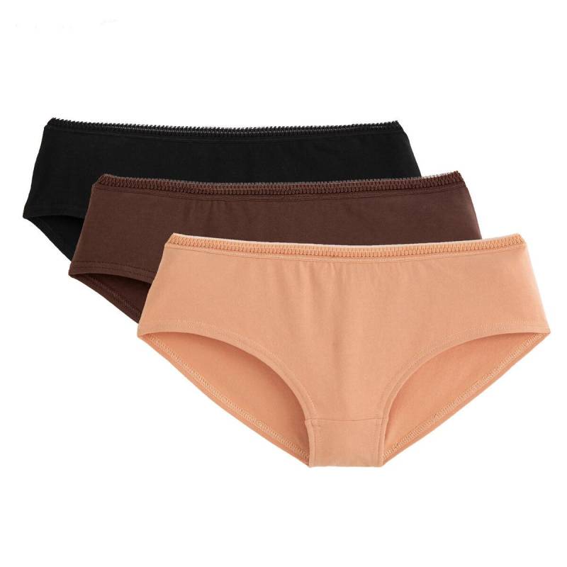 3er-pack Unifarbene Shortys Damen Schwarz 38 von La Redoute Collections