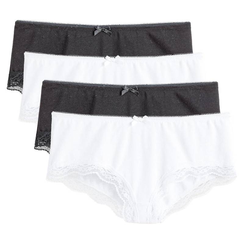 4er-pack Shortys Für Die Schwangerschaft Mit Spitzendetails Damen Weiss 33/34 von La Redoute Collections