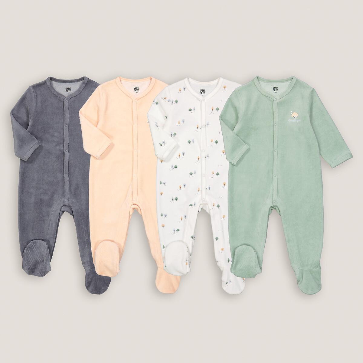 4er-pack Strampler Aus Samt Unisex Multicolor 18M von La Redoute Collections