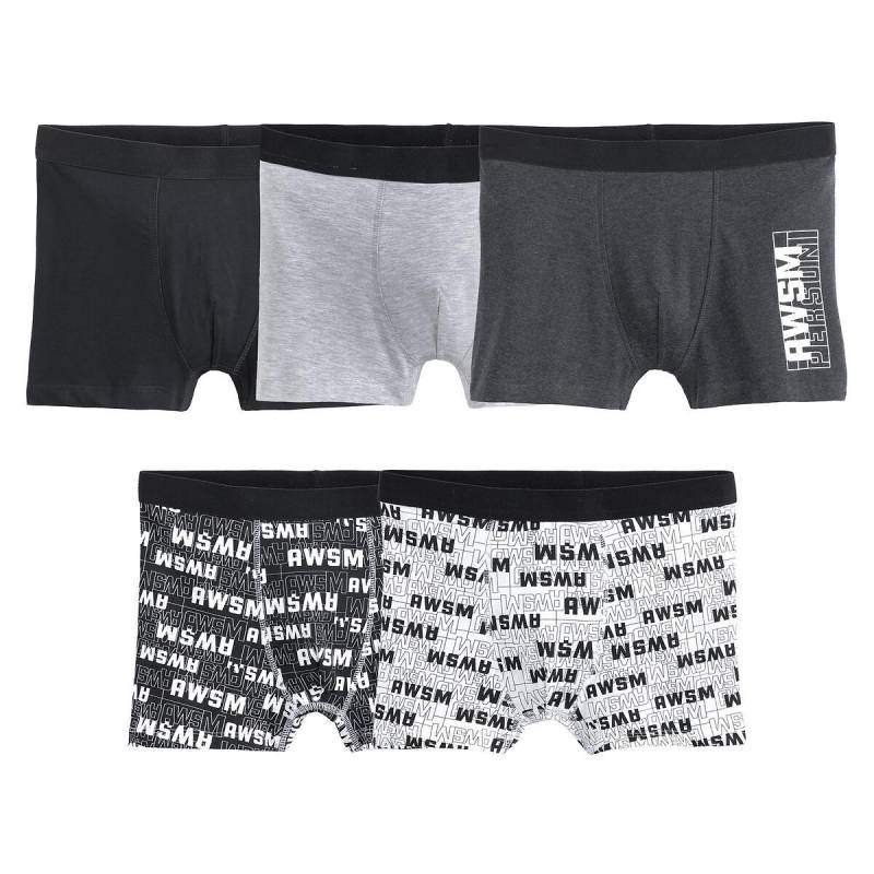 5er-pack Boxershorts Jungen Grau 158/164 von La Redoute Collections