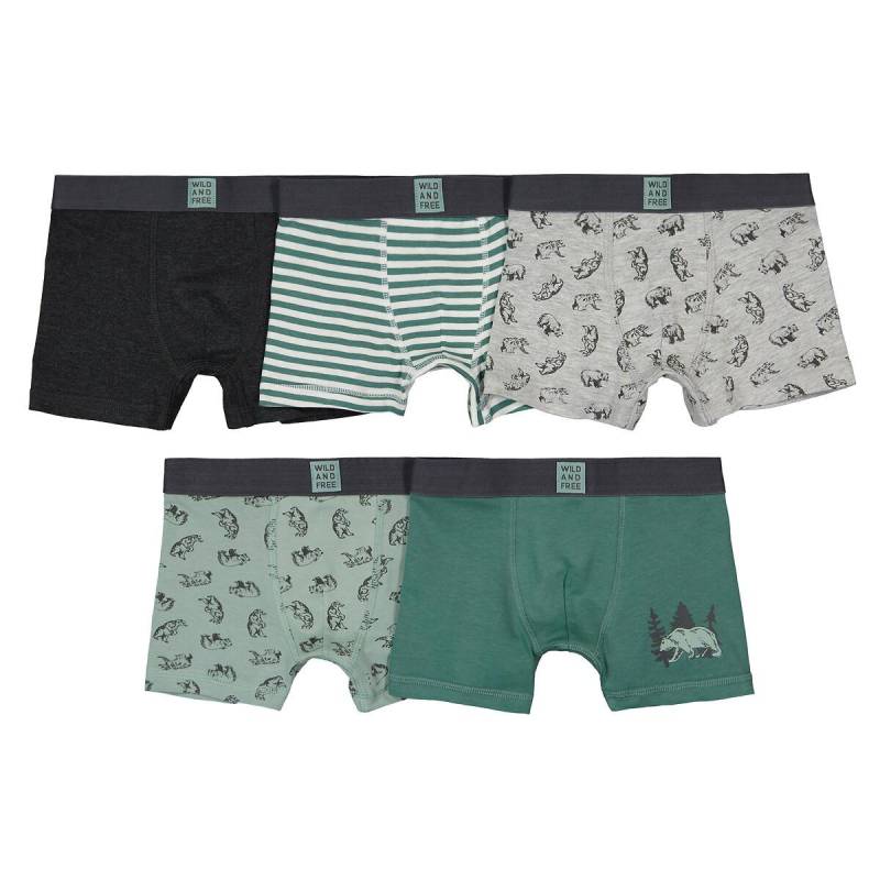 5er-pack Boxershorts Jungen Grün 12-13A von La Redoute Collections