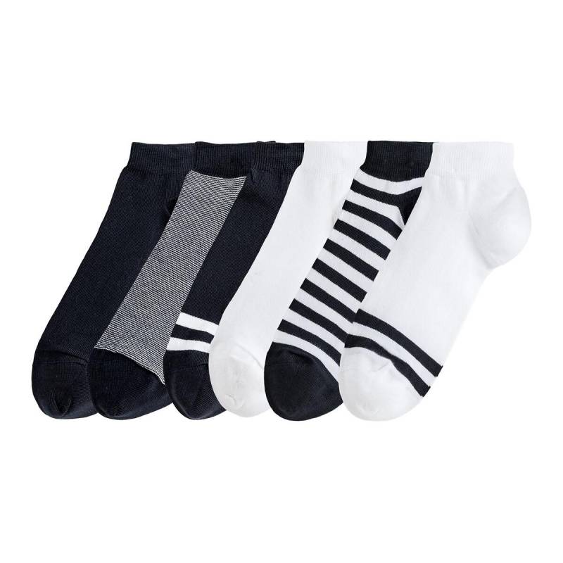 6 Paar Kurzsocken Herren Blau 35-38 von La Redoute Collections