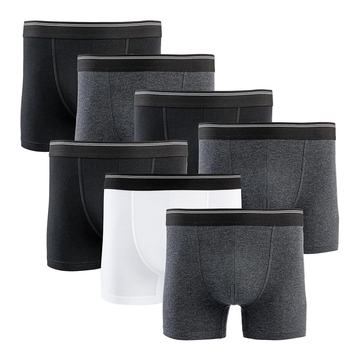 La Redoute Collections - 7er-Pack Boxerpants, für Herren, Schwarz, Größe L von La Redoute Collections