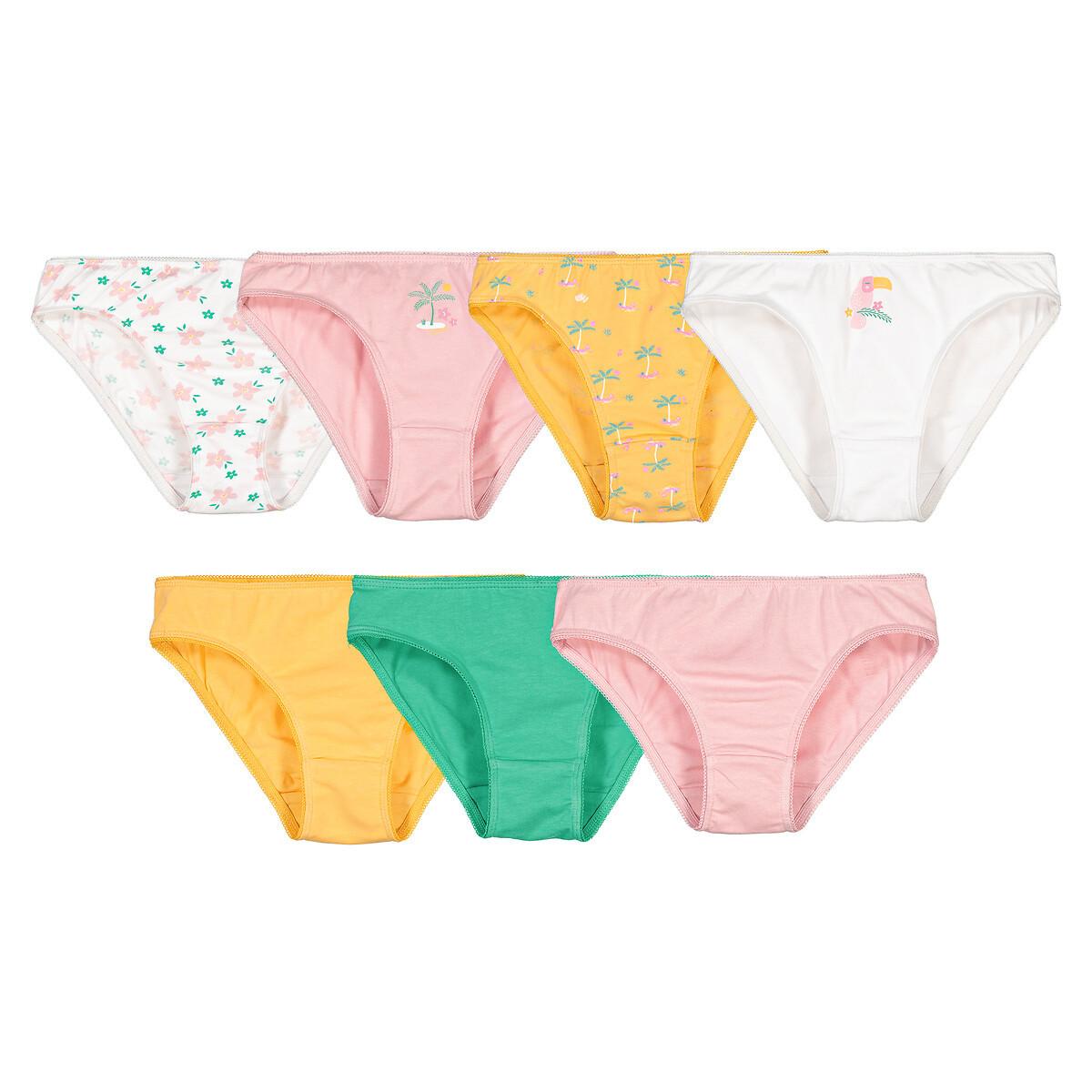 7er-pack Slips Mädchen Multicolor 10-12A von La Redoute Collections