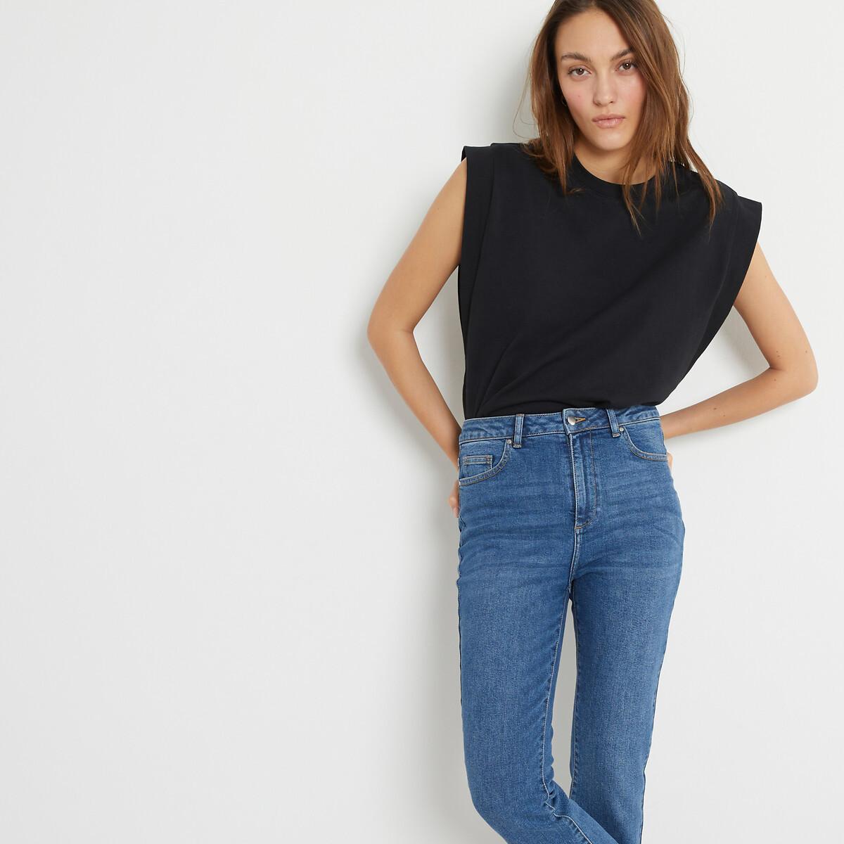 Ärmelloses Top Mit Rundem Ausschnitt Damen Schwarz XL von La Redoute Collections