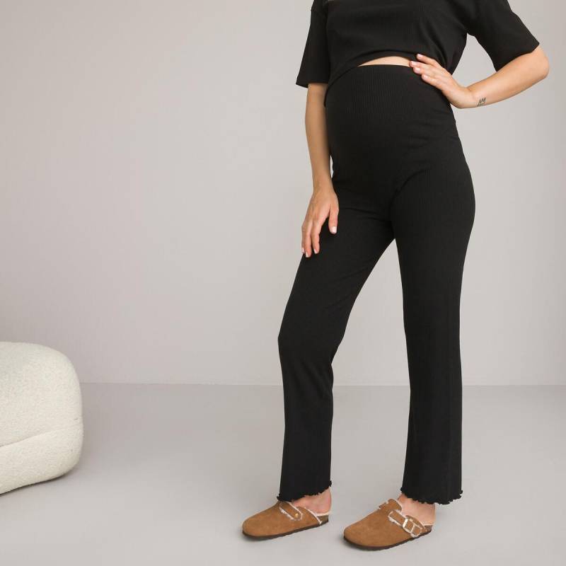 Ausgestellte Umstands-leggings Mit Hohem Stretch-bund Damen Schwarz L von La Redoute Collections