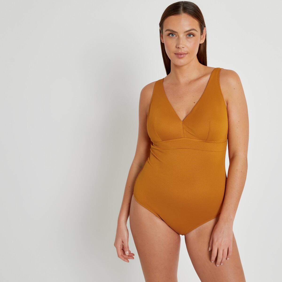 Badeanzug Damen Gelb 40 von La Redoute Collections