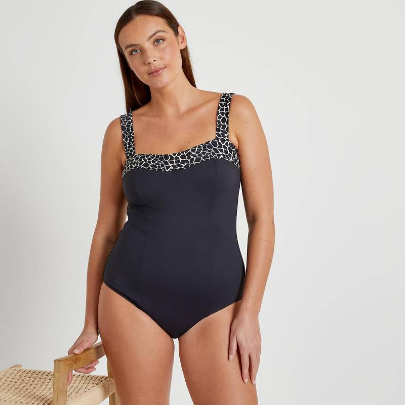 Badeanzug Mit Bauch-weg-effekt Damen Weiss 40 von La Redoute Collections