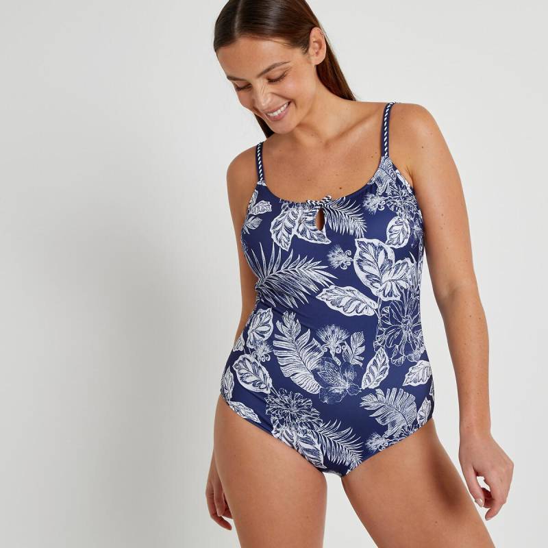 Badeanzug Mit Blumenprint Damen Blau 42 von La Redoute Collections