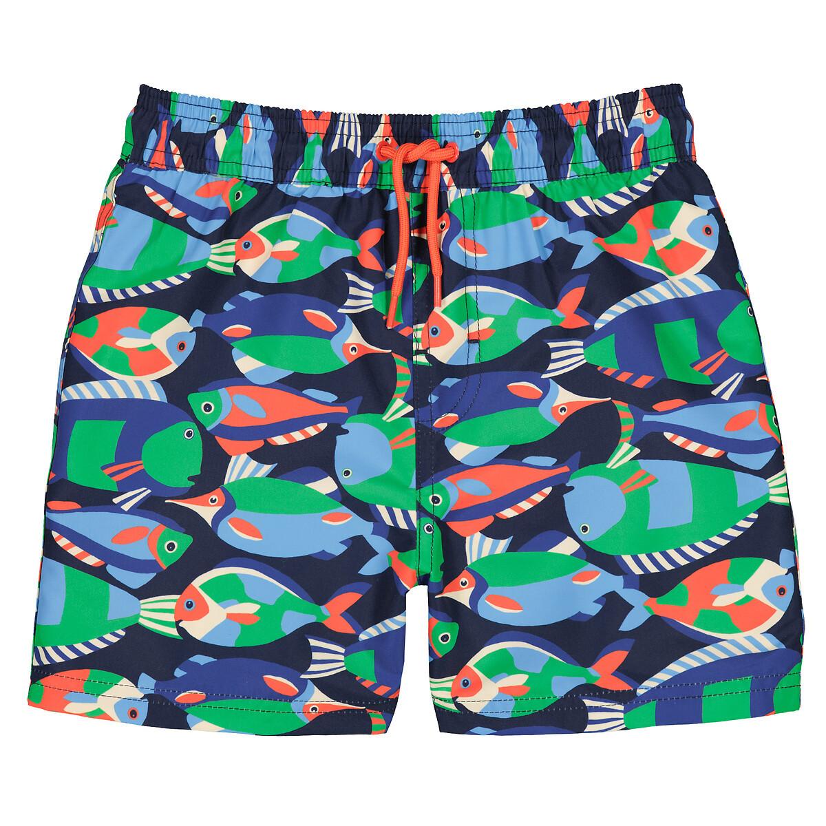 Badeshorts Fische Jungen Multicolor 102 von La Redoute Collections