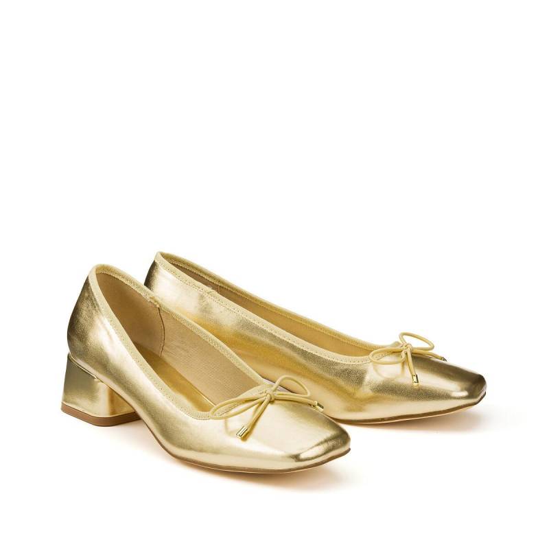 Ballerinas Mit Absatz Damen Gold 36 von La Redoute Collections