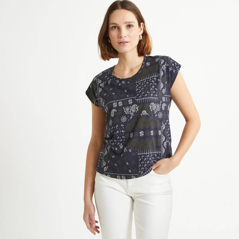 Bedrucktes T-shirt Damen Blau 33/34 von La Redoute Collections