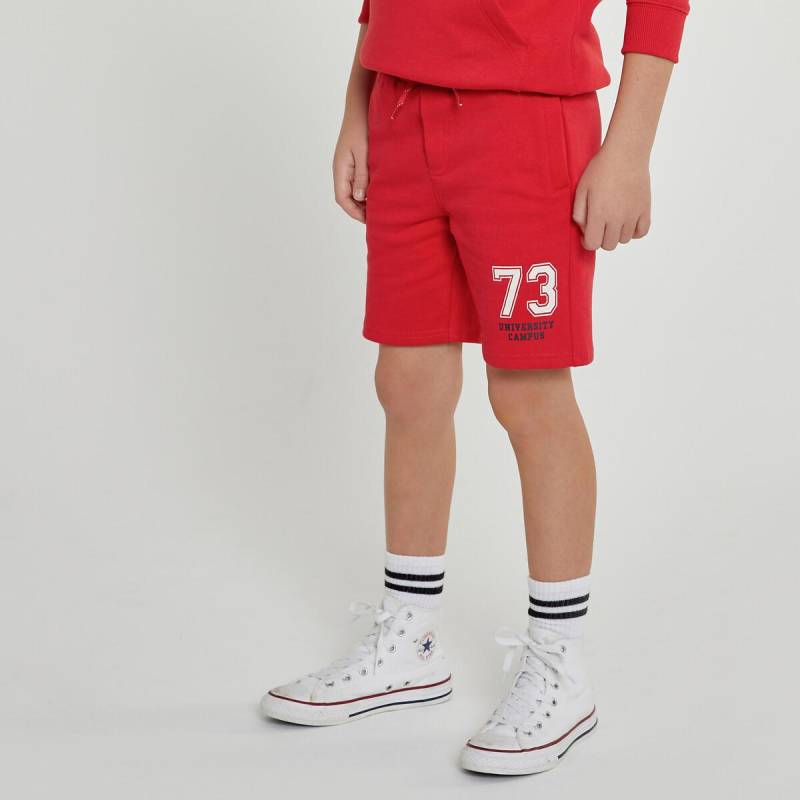 Bermudas Aus Sweatware Jungen Rot 114 von La Redoute Collections