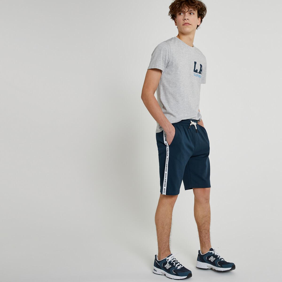 Bermudas Mit Seitlichen Streifen Jungen Blau 12A von La Redoute Collections