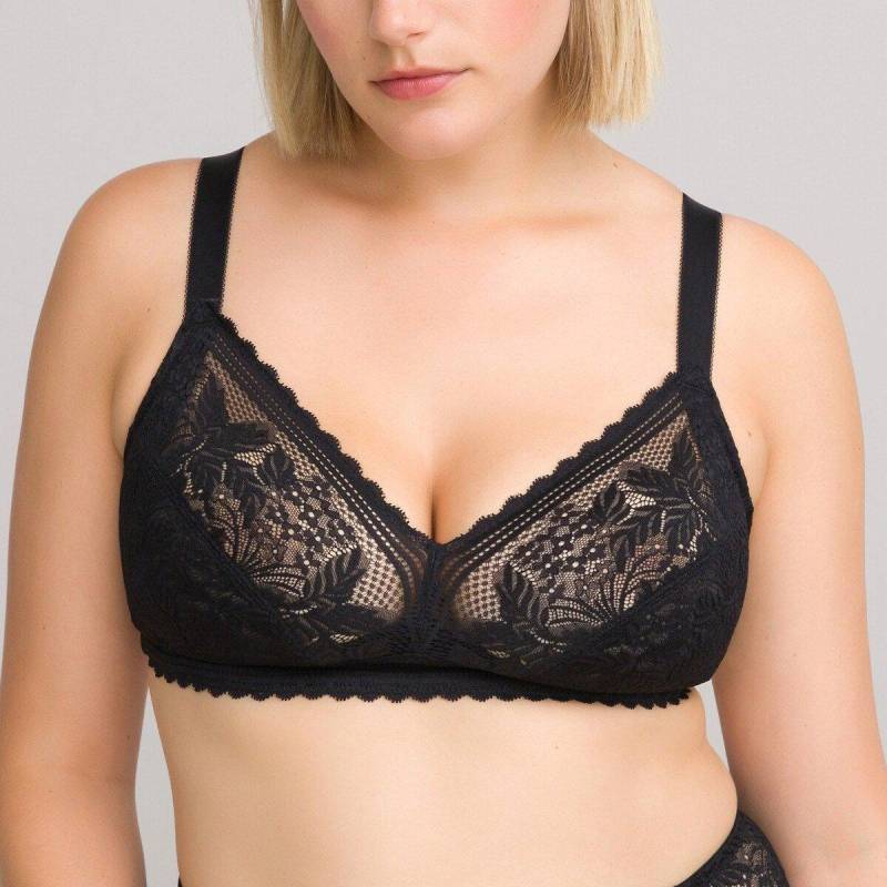 Bh Signature Jeanne Aus Recycelter Spitze Damen Schwarz E/100 von La Redoute Collections