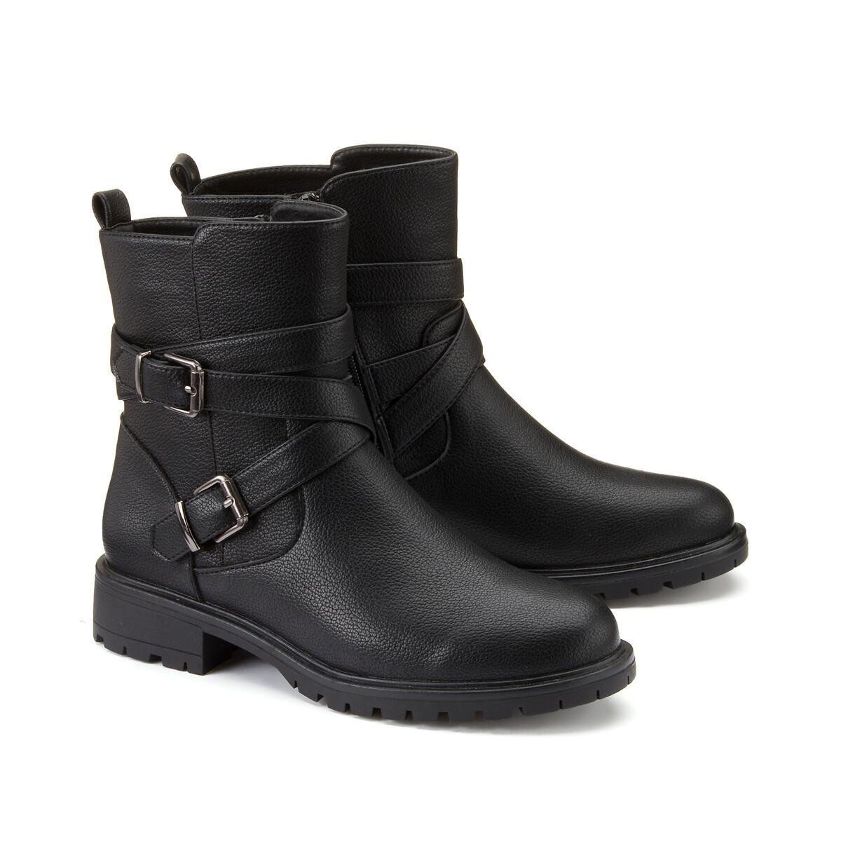 La Redoute Collections - Boots im Bikerstil, für Damen, Schwarz, Größe 36 von La Redoute Collections