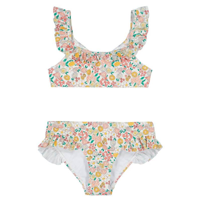 Bikini Mit Blumenmuster Mädchen Beige 114 von La Redoute Collections