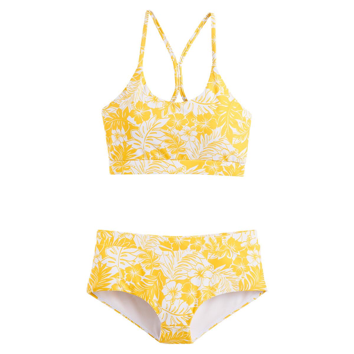 Bikini Mit Blumenmuster Mädchen Weiss Bedruckt XS von La Redoute Collections