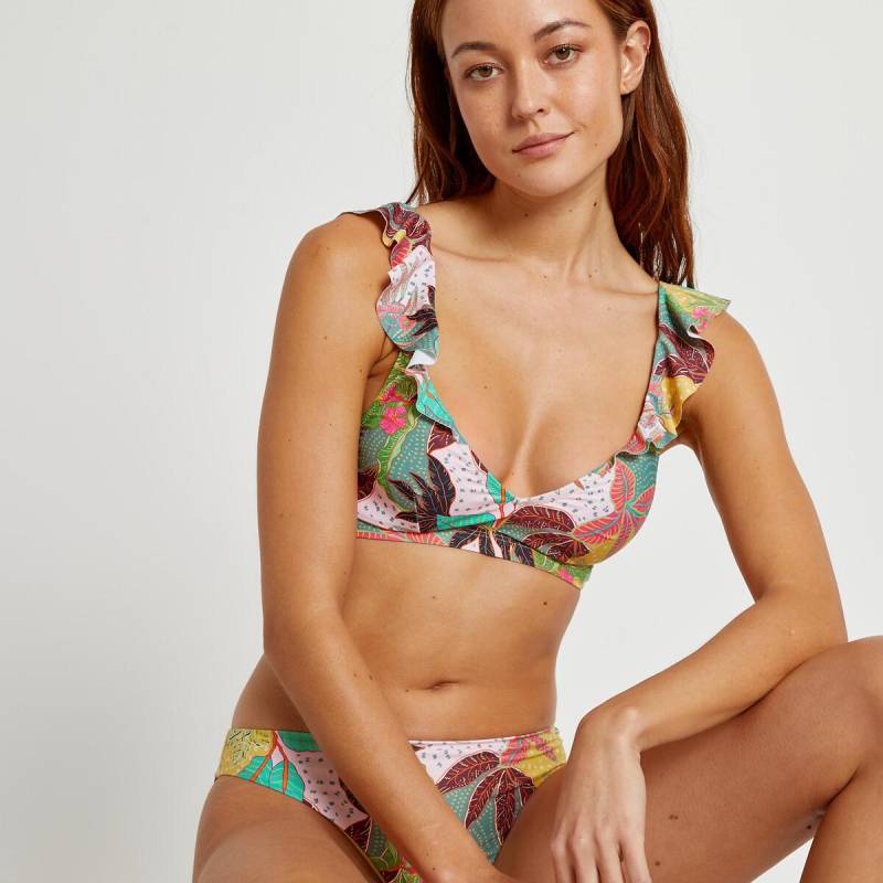 Bikini-oberteil In Bustier-form Unisex Weiss Bedruckt 32 von La Redoute Collections