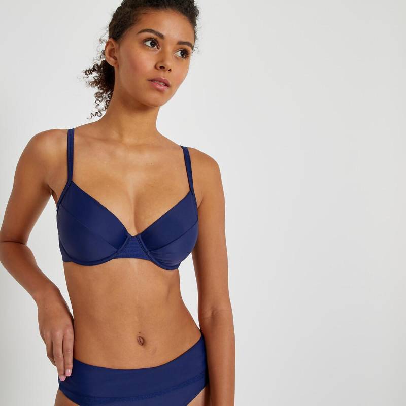 Bikini-oberteil In Full-cup-form Unisex Blau B/70 von La Redoute Collections