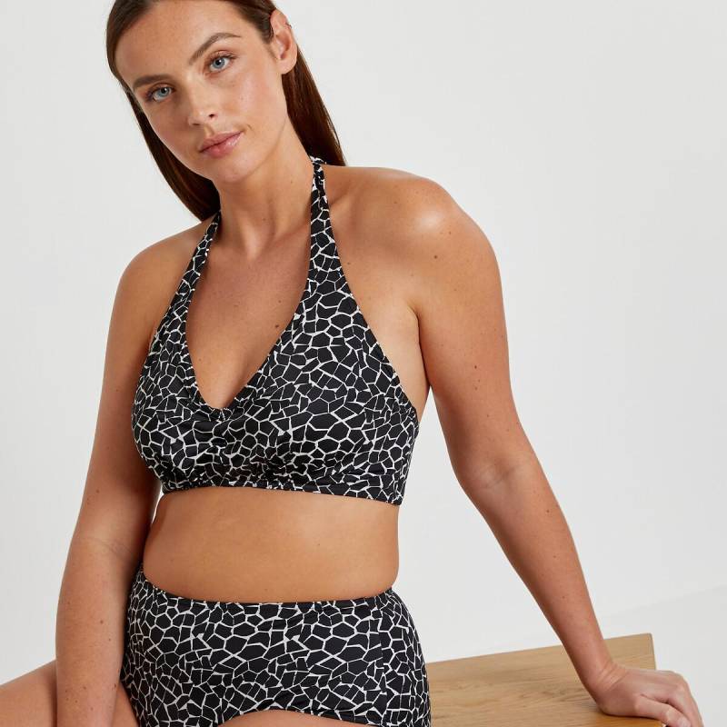 Bikini-oberteil Mit Animal-print Unisex Weiss Bedruckt D/95 von La Redoute Collections