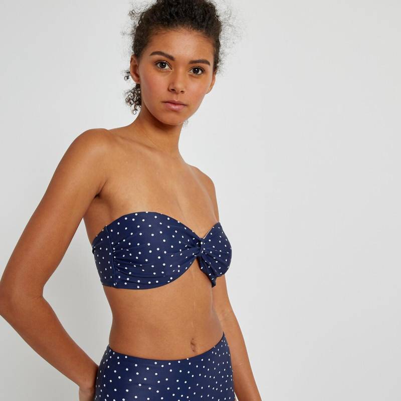 Bikini-oberteil Mit Tupfenmuster Unisex Weiss Bedruckt C/70 von La Redoute Collections