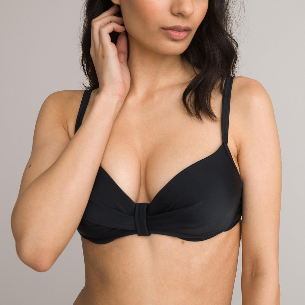 Bikini-oberteil Mit Push-up-effekt Unisex Schwarz D/75 von La Redoute Collections