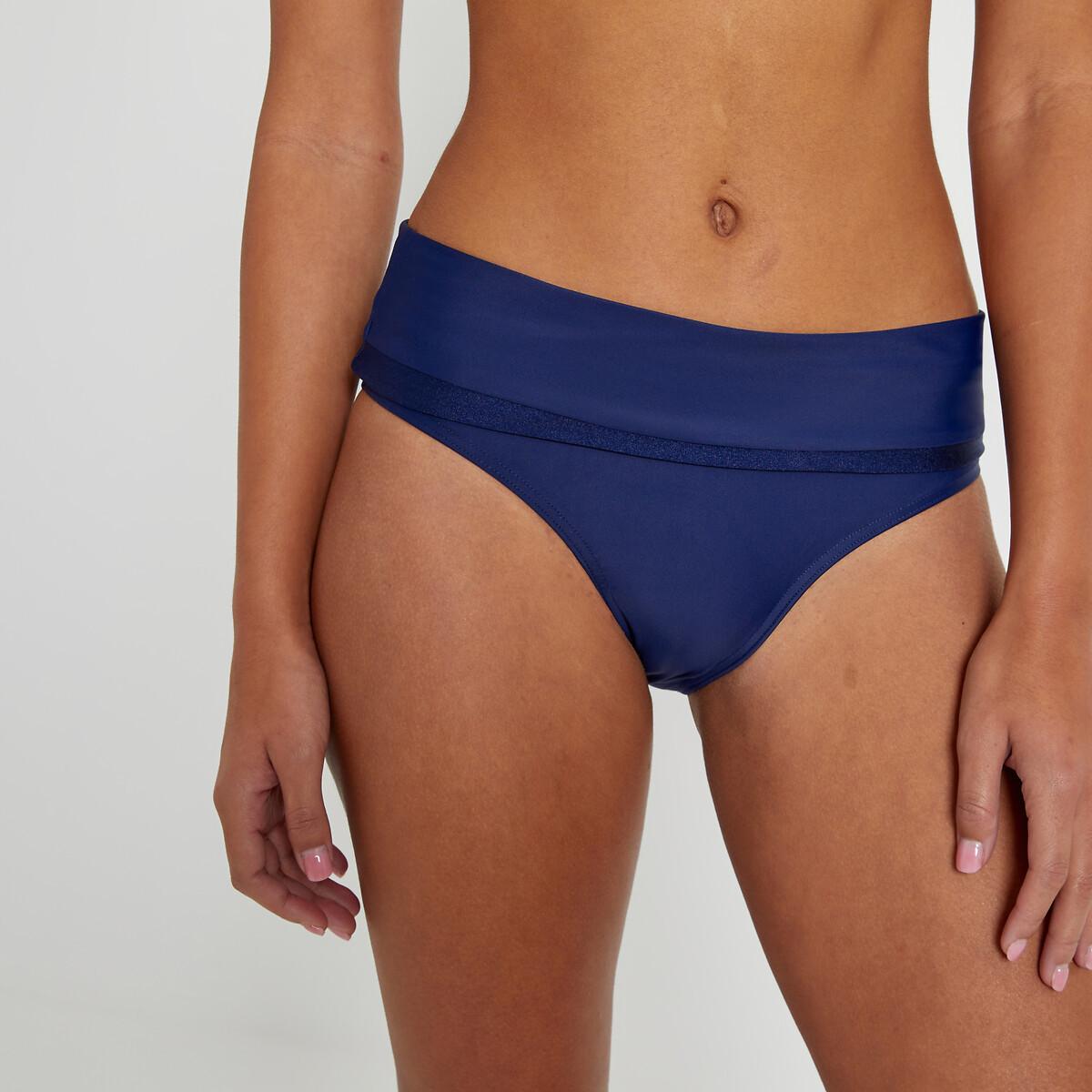 Bikini-slip Mit Shaping-effekt Damen Blau 34 von La Redoute Collections