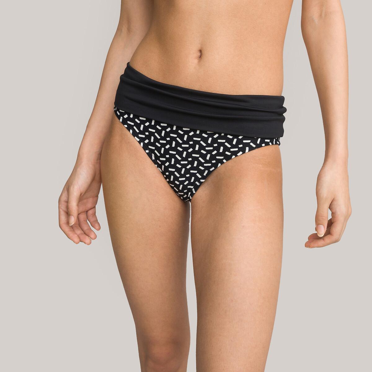 Bikini-slip Mit Umschlag Damen Grau 38 von La Redoute Collections