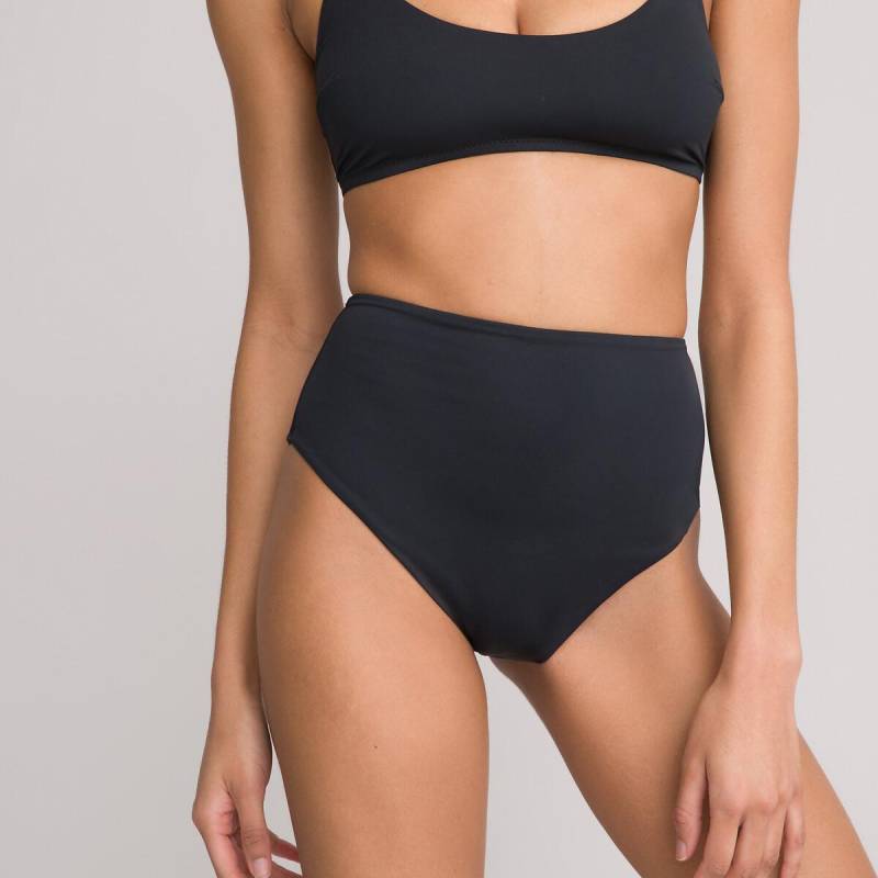 Bikini-slip Signature Mit Hohem Bund Damen Schwarz 38 von La Redoute Collections