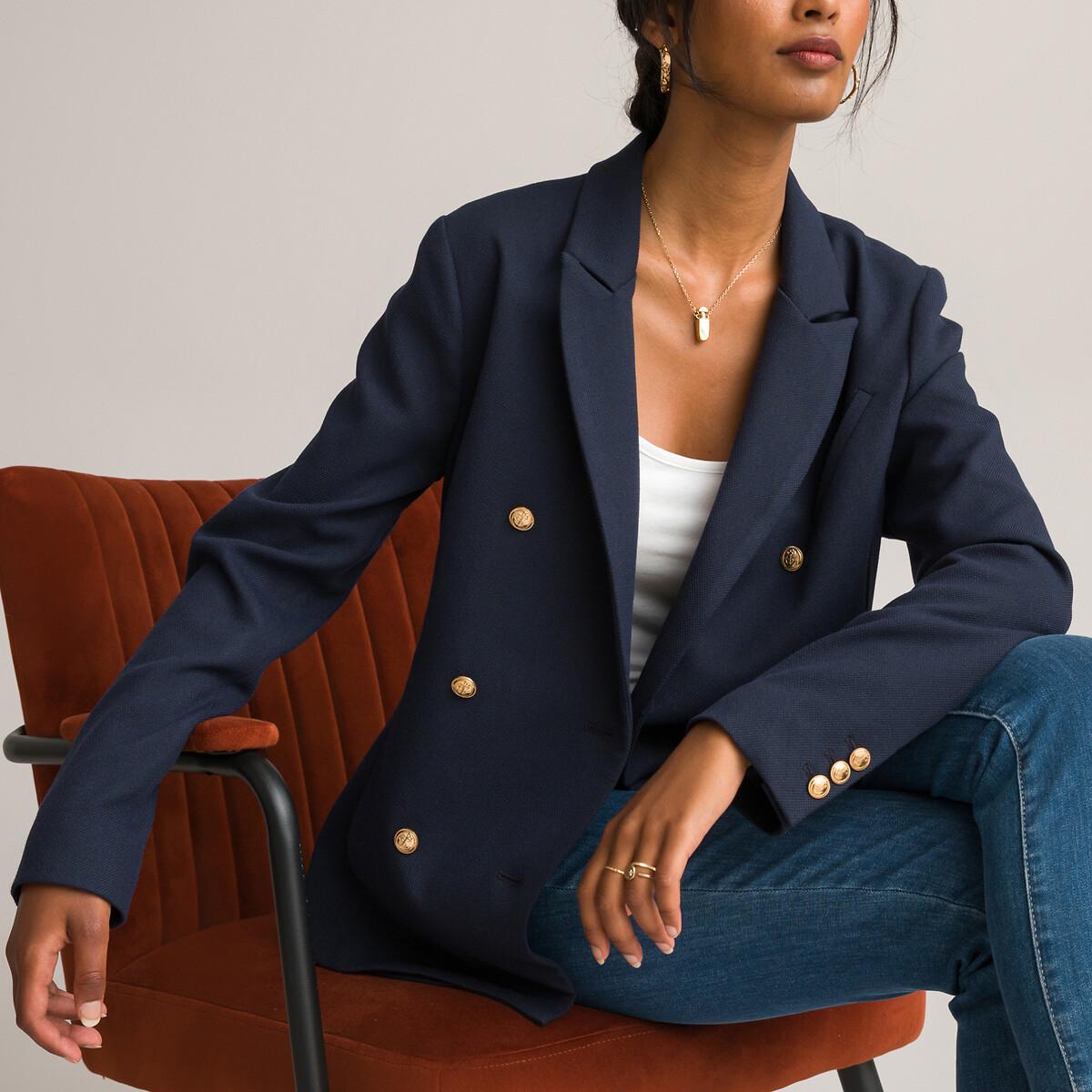 La Redoute Collections - Blazer, für Damen, Blau, Größe 46 von La Redoute Collections