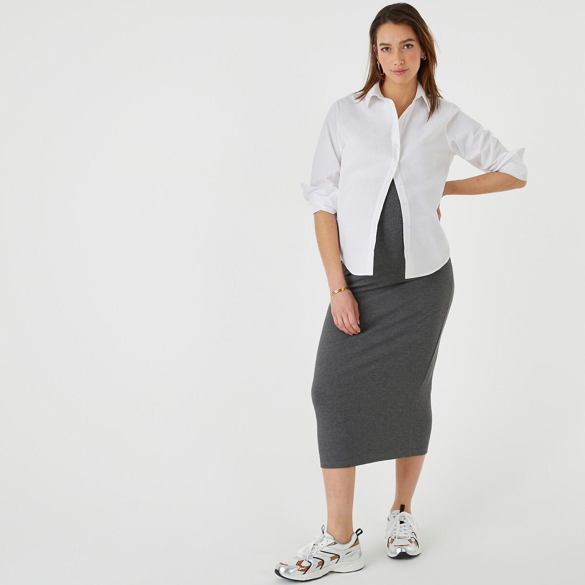 La Redoute Collections - Bleistiftrock für die Schwangerschaft, Damen, Grau, Größe S von La Redoute Collections