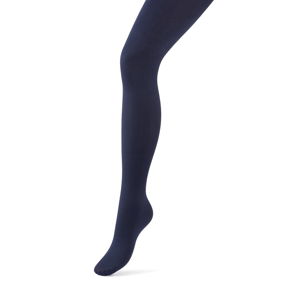 Blickdichte Strumpfhose Damen Blau 42 von La Redoute Collections