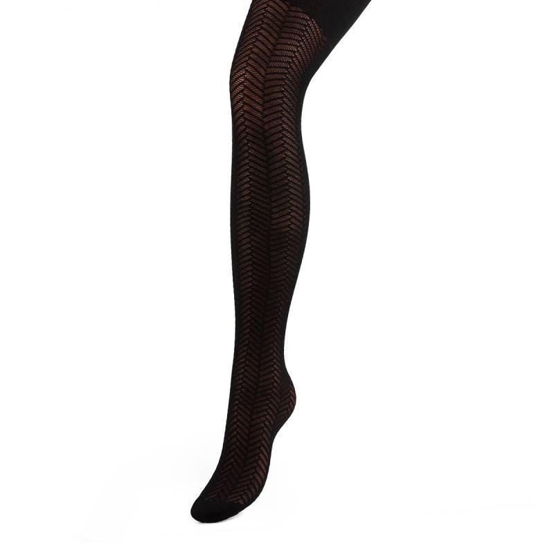 Blickdichte Strumpfhose Damen Schwarz 33/34 von La Redoute Collections