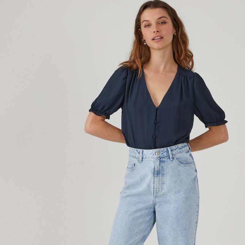 Bluse Damen Blau 46 von La Redoute Collections