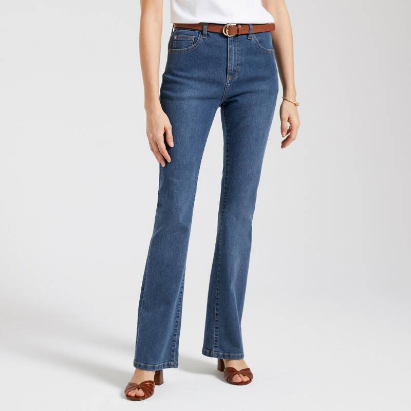 Bootcut-jeans Damen Blau 40 von La Redoute Collections