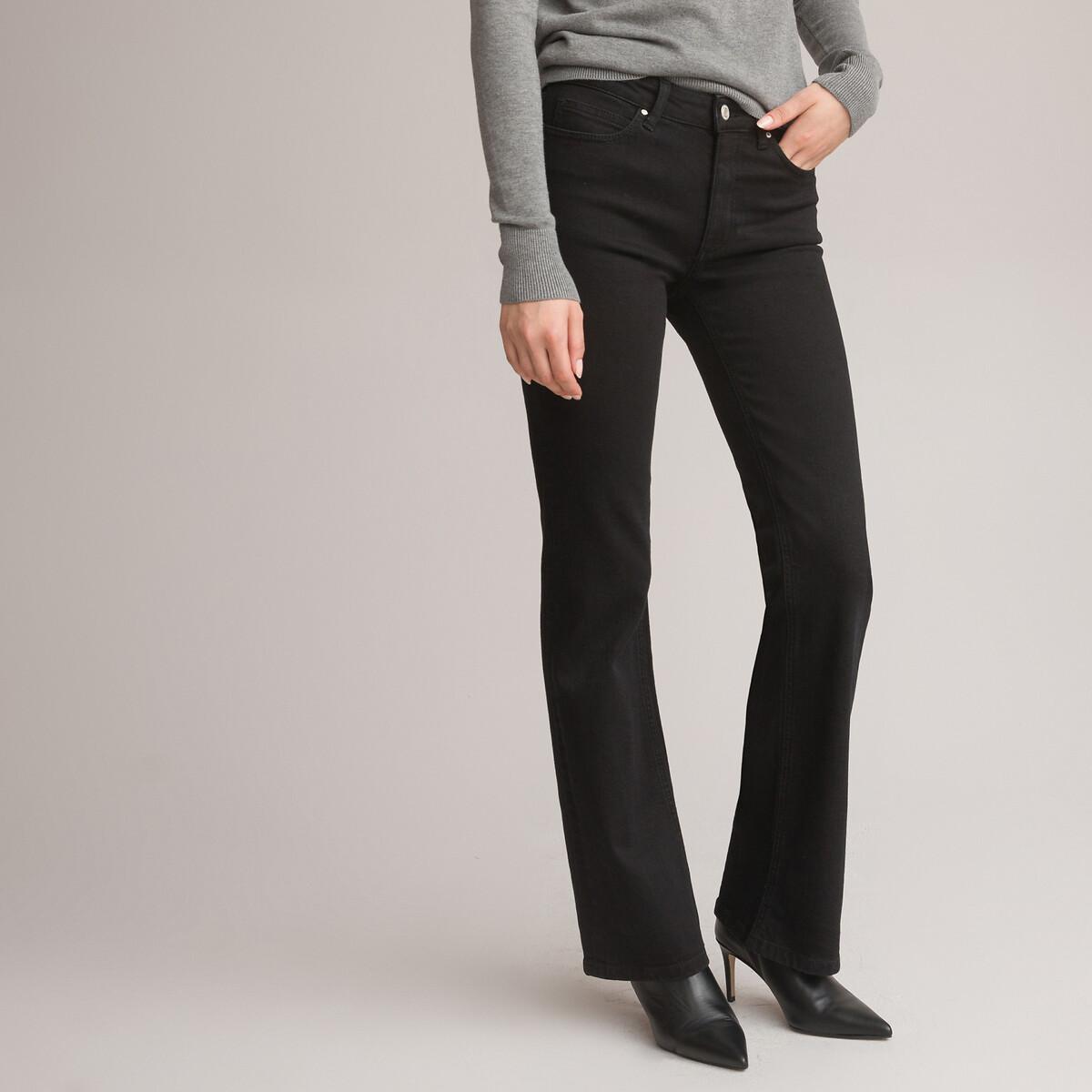 Bootcut-jeans Damen Schwarz 34 von La Redoute Collections