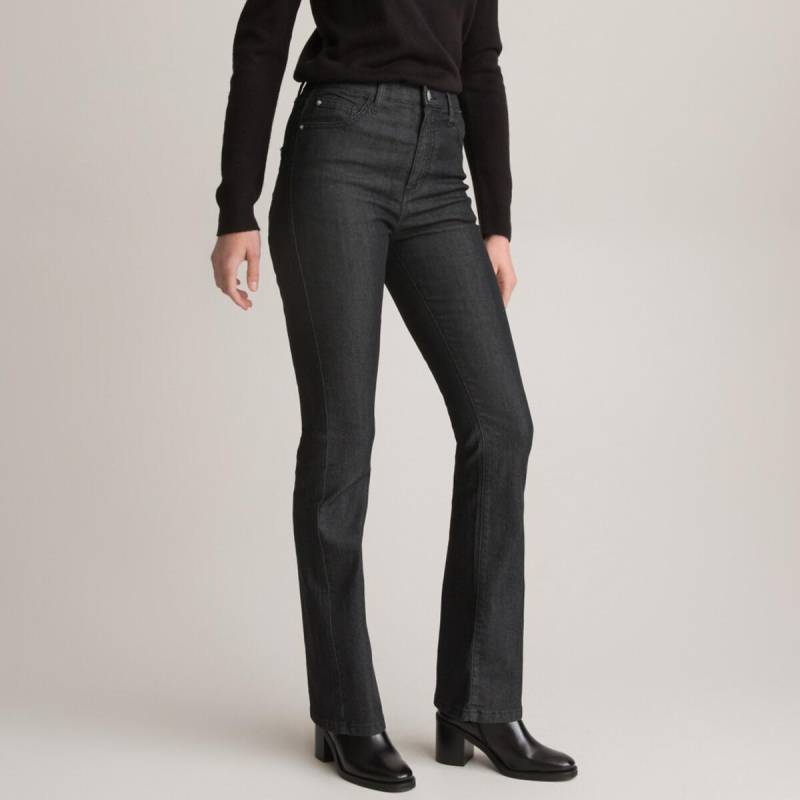 La Redoute Collections - Bootcut-Jeans, für Damen, Schwarz, Größe 34 von La Redoute Collections